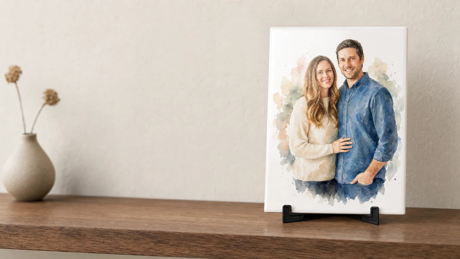Rechthoekig Aquarel Fototegeltje