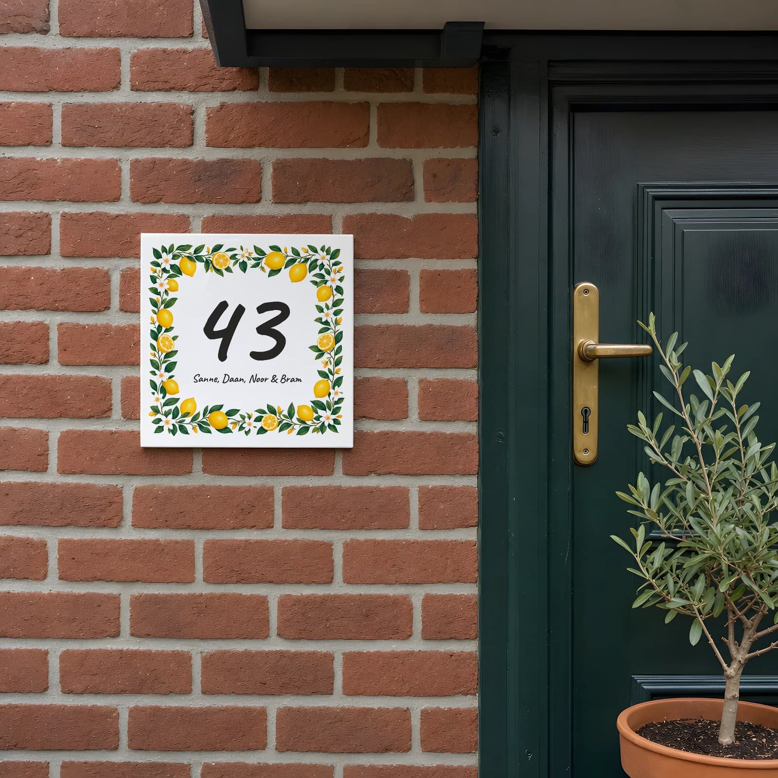Huisnummertegel 2