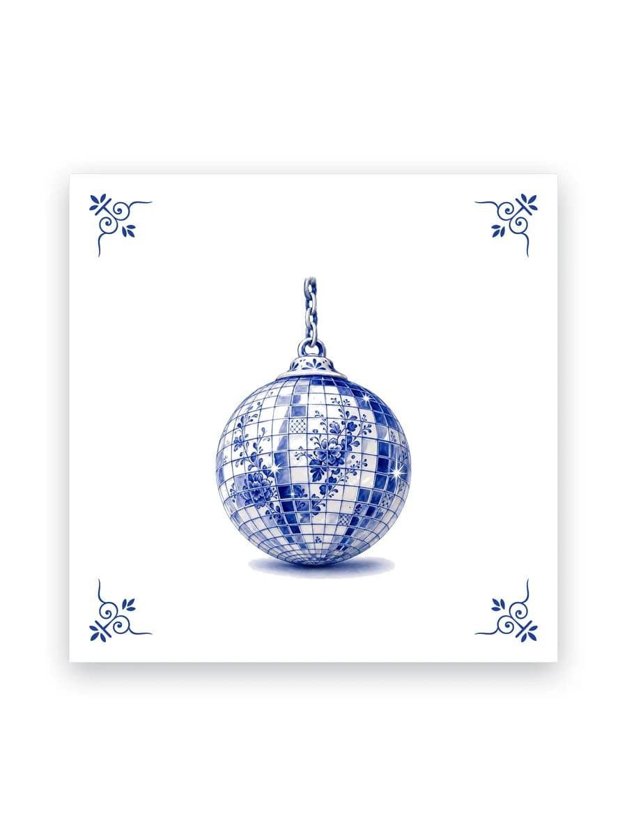 Delfts blauw tegeltje — Discobal