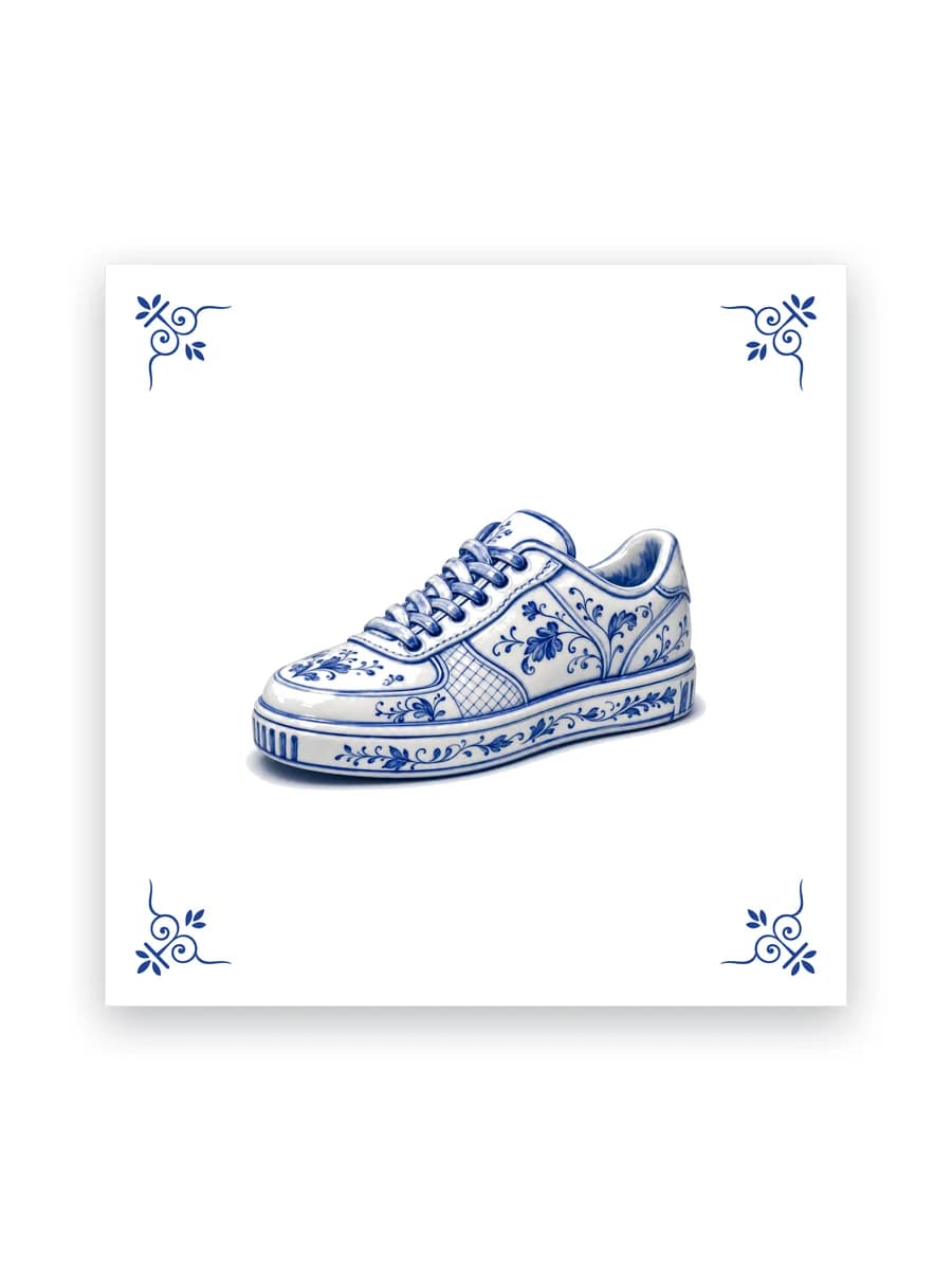 Delfts blauw tegeltje — Sneaker