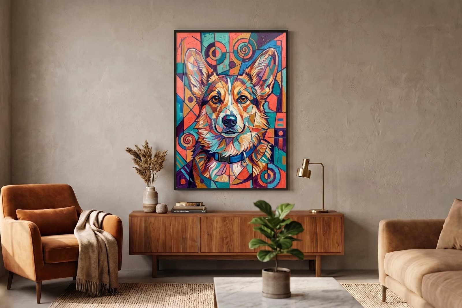 Abstracte Dierenposter