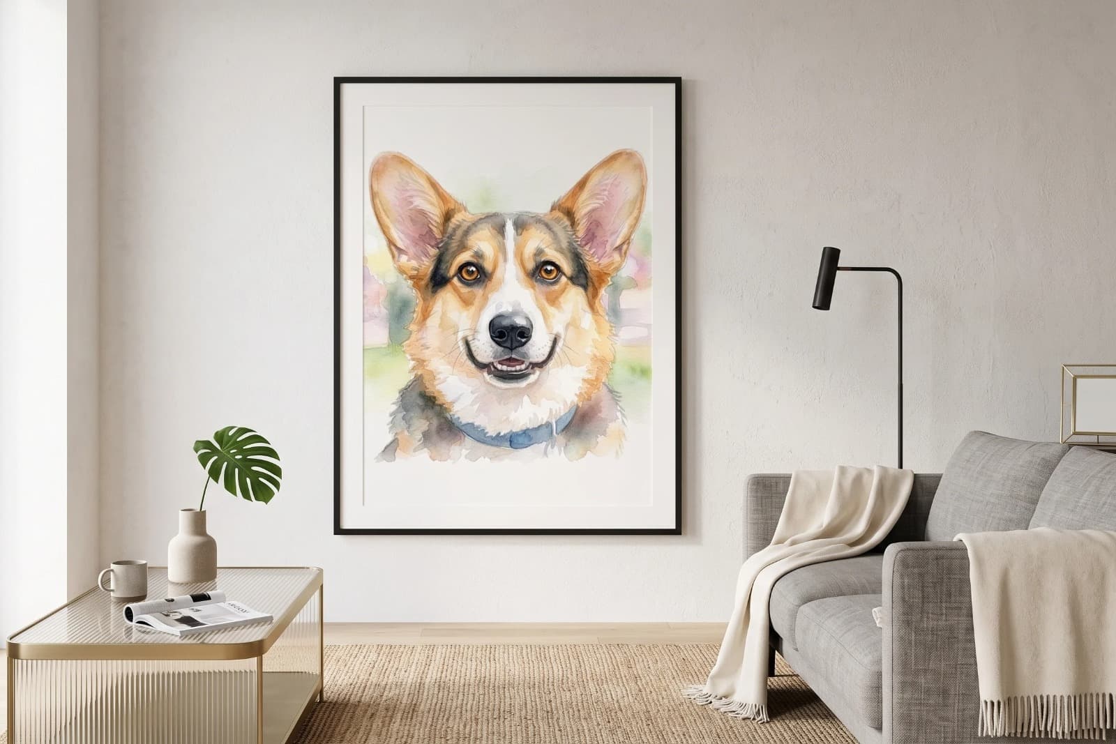Aquarel dierenportret