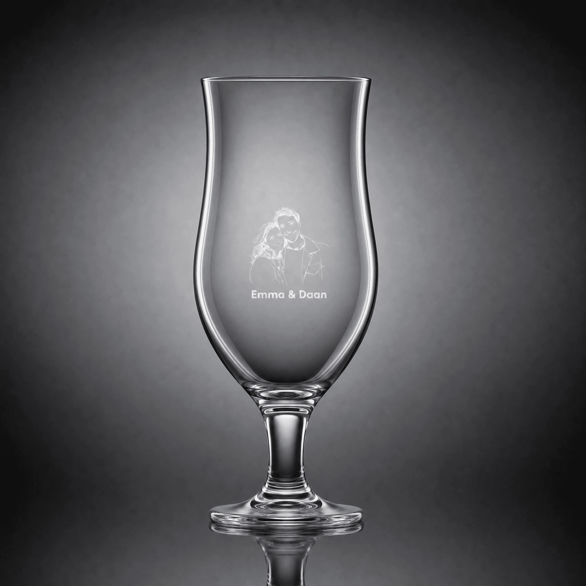 Bierglas met jullie portret