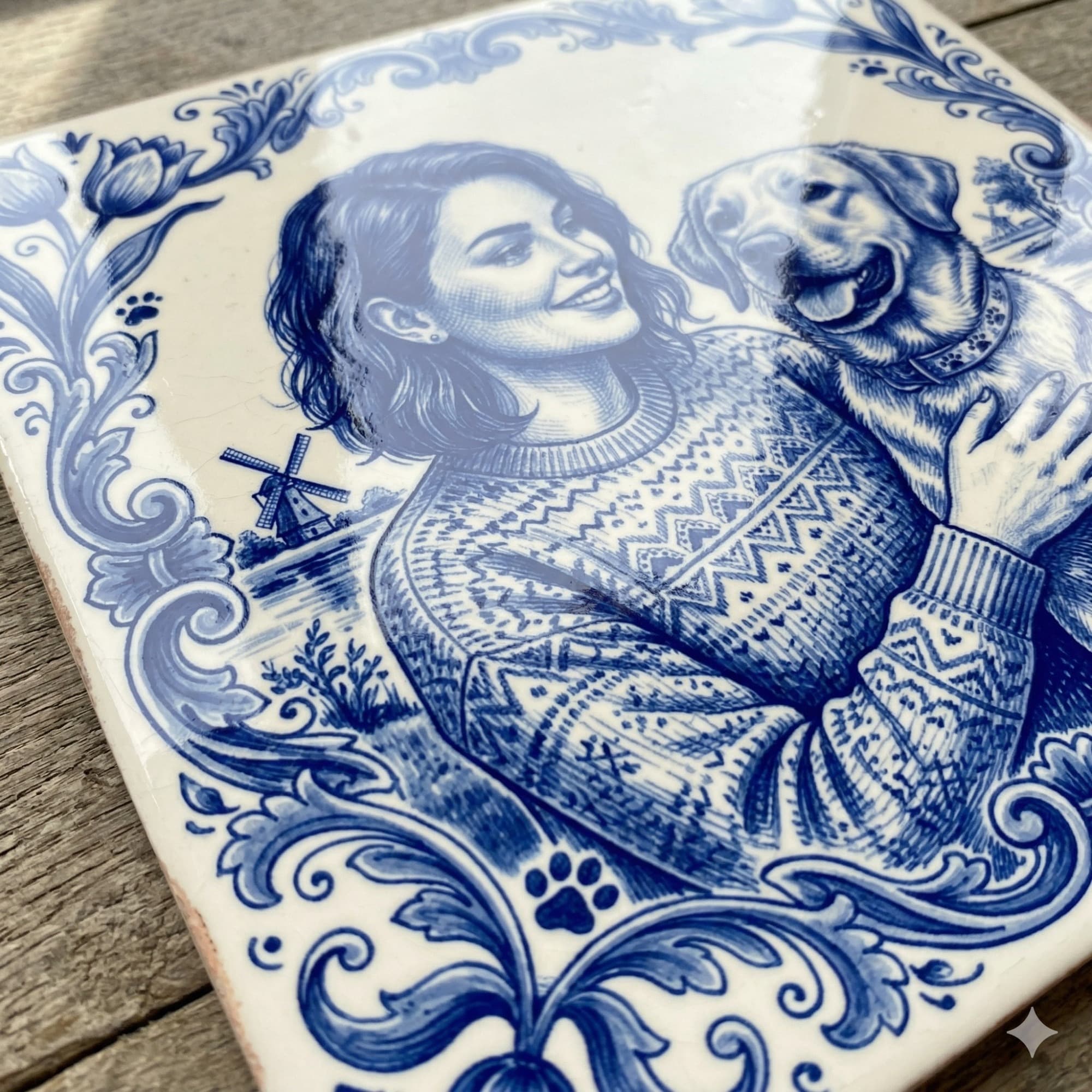 Delfts blauw fototegeltje, productfoto 5 uit de webwinkel