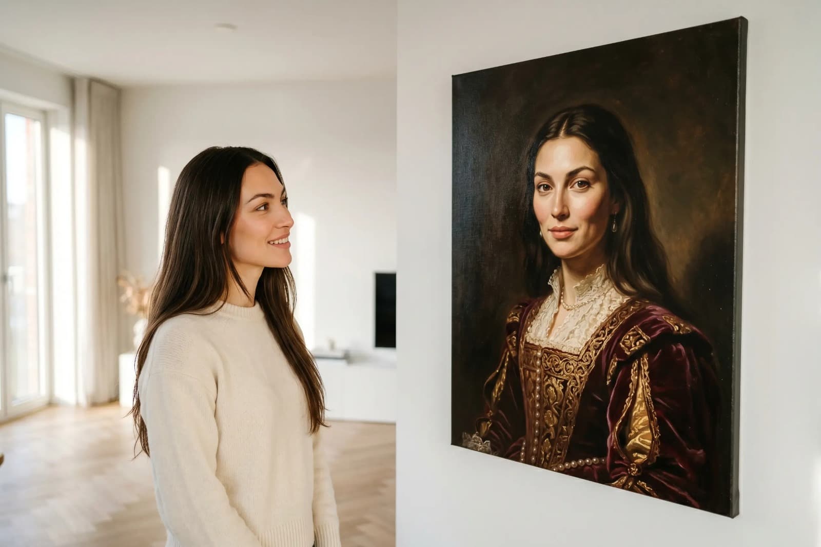 Gepersonaliseerd adellijk portret