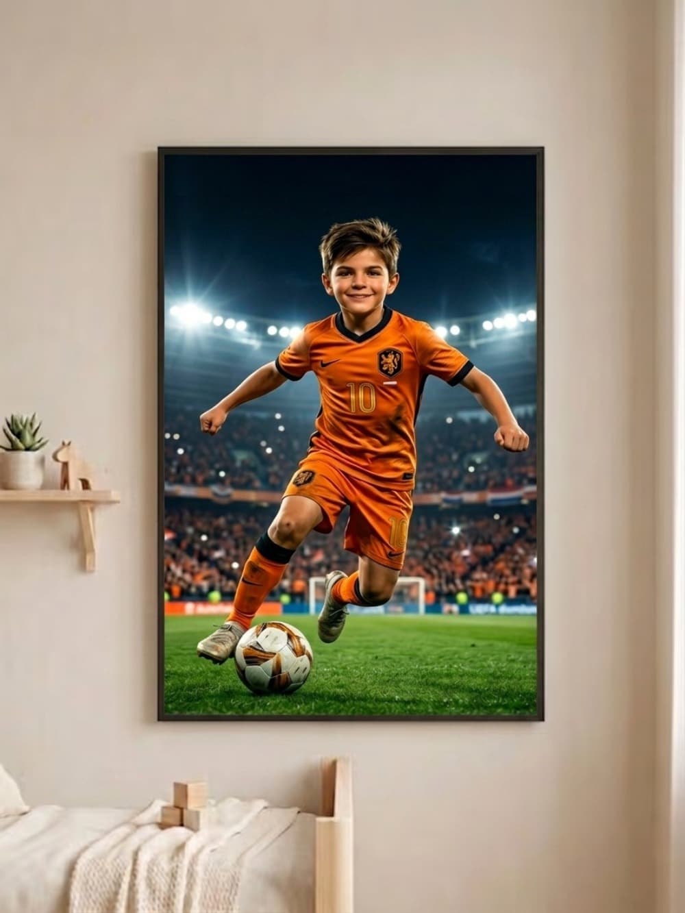 Gepersonaliseerde gouden kampioen poster