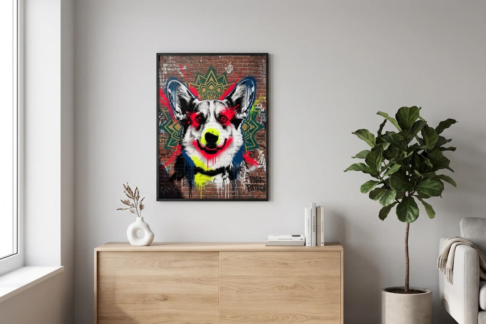Street-art dierenposter