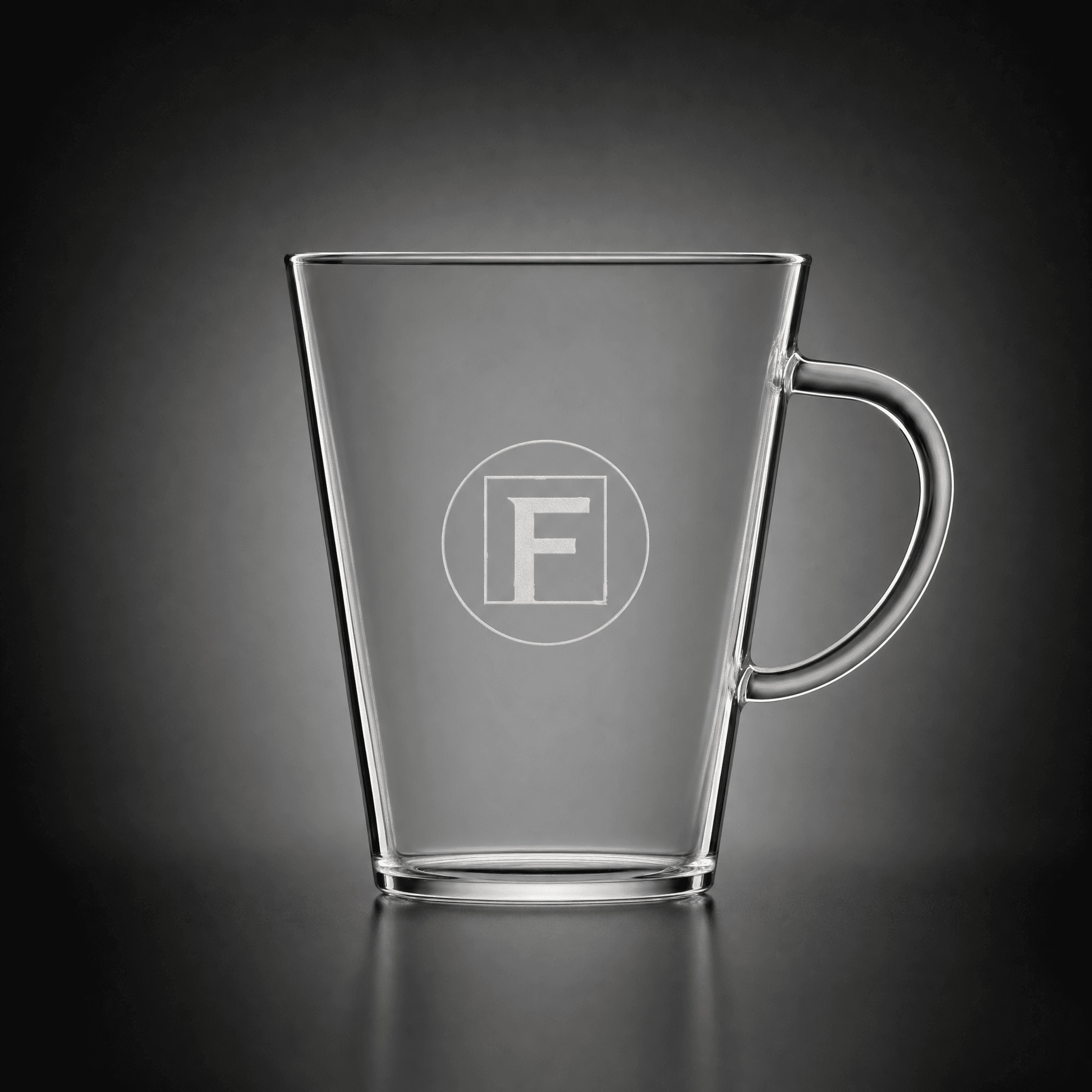 Theeglas met logo en bedrijfsnaam