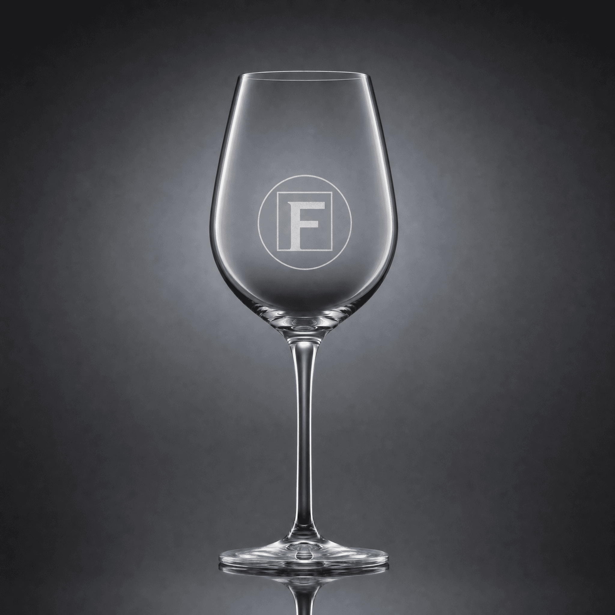 Bicchiere da vino con logo e nome dell'azienda