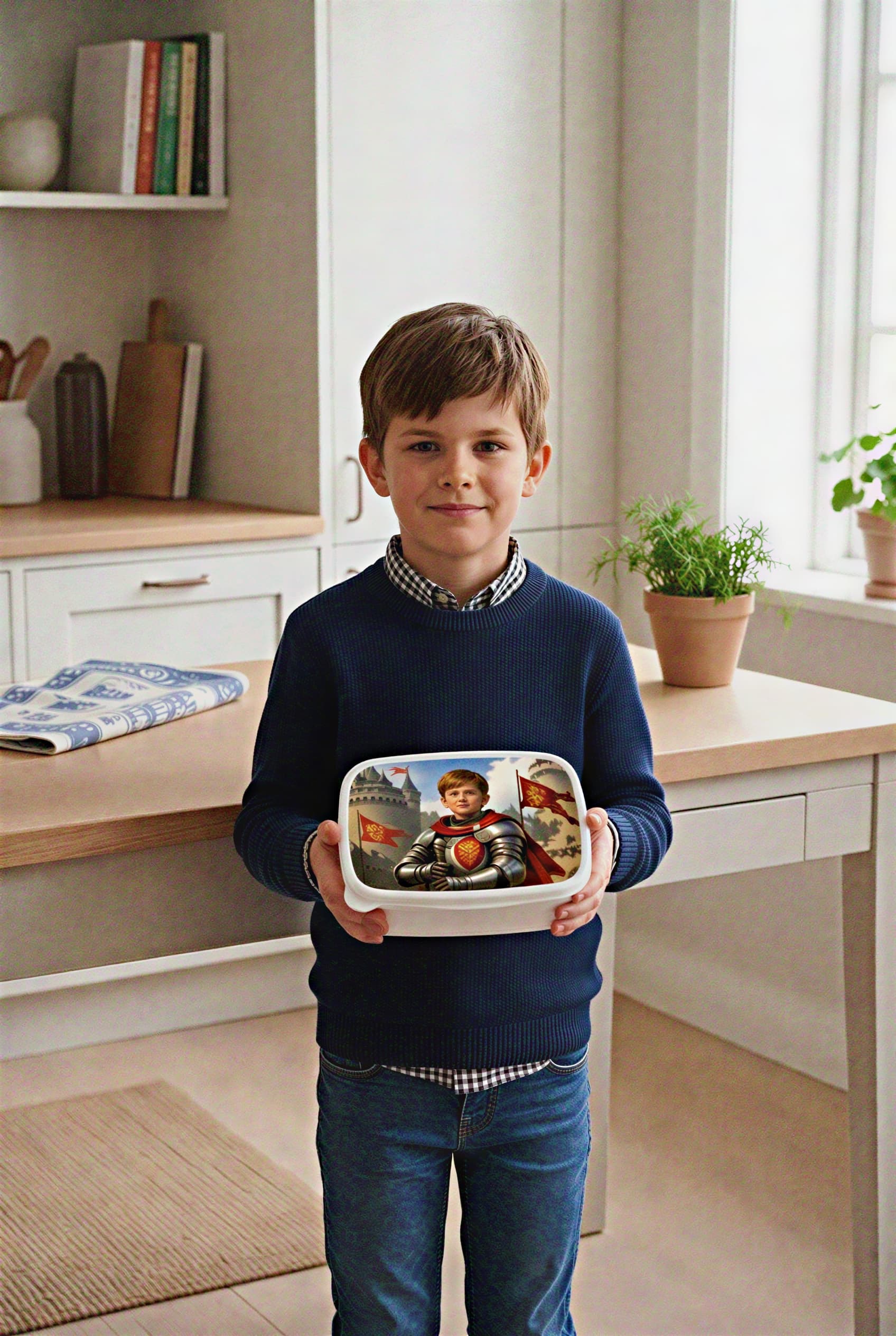 Broodtrommel met kinderfoto