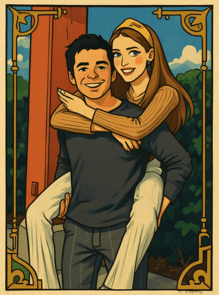 Nouveau Picasso Illustratie