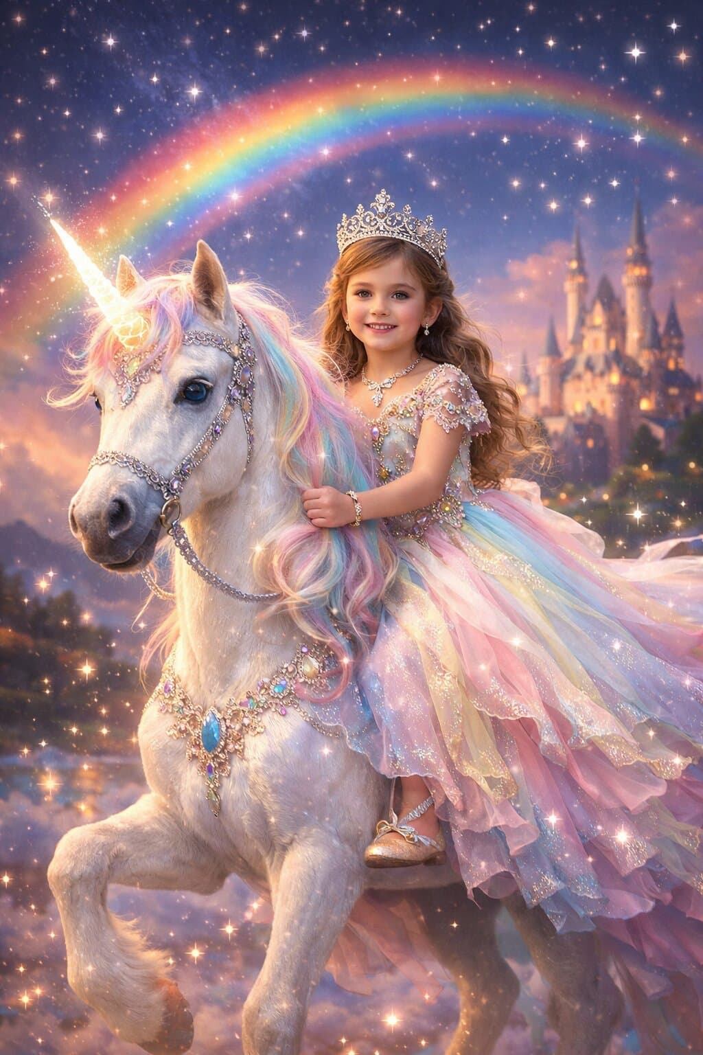 Regenboog princes stijl template