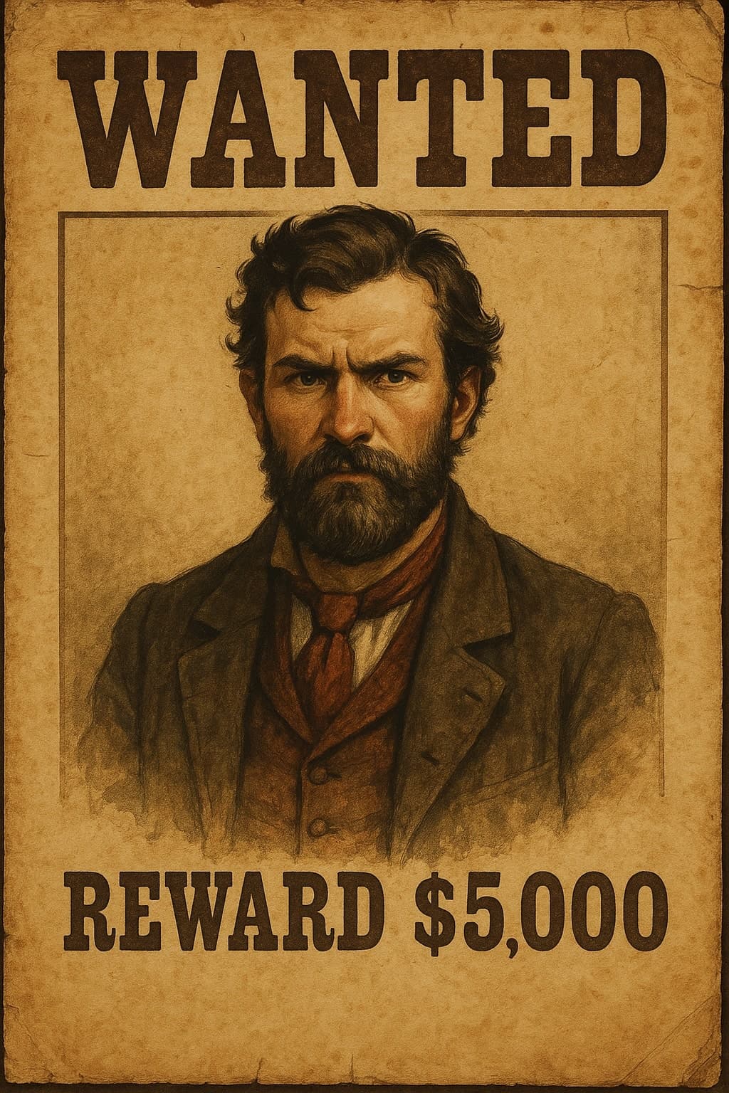Wilde Westen Opsporingsposter