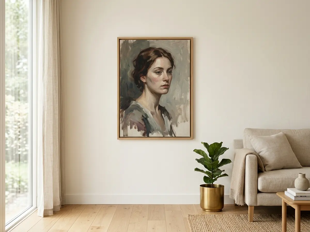 Canvas op houten frame
